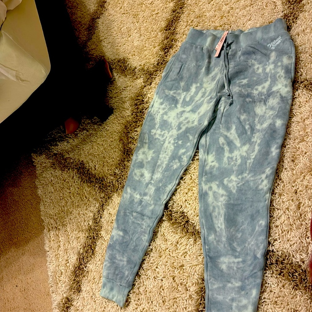 Vs sport jogger sweat pant sky blue tie dye size small